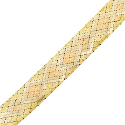 Lot 2254 - Tricolor Gold Bracelet