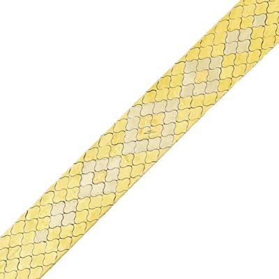 Lot 2204 - Two-Color Gold Bracelet