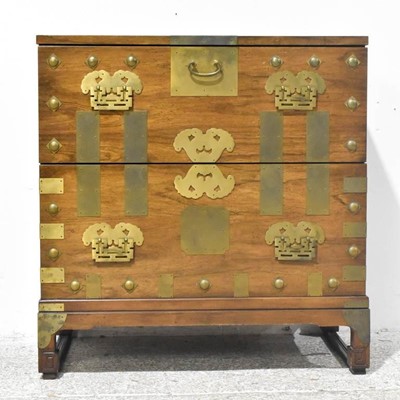 Lot 365 - Asian Style Brass-Mounted Cabinet