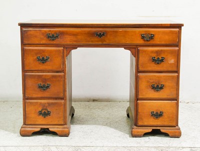 Lot 363 - Chippendale Style Pine Kneehole Desk