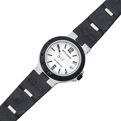 Lot 2235 - Bulgari Aluminum and Rubber Wristwatch