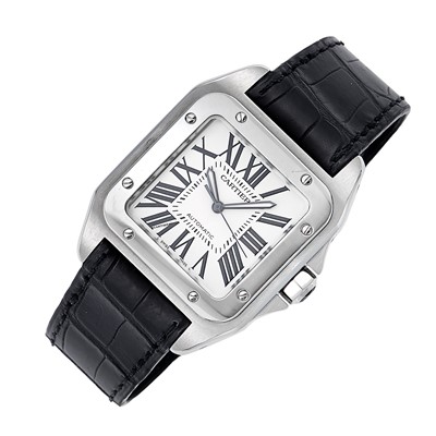 Lot 2121 - Cartier Stainless Steel 'Santos 100' Wristwatch