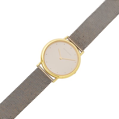 Lot 2201 - Georg Jensen Gold and Stainless Steel Wristwatch