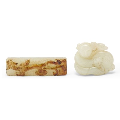 Lot 450 - Two Chinese Jade Carvings