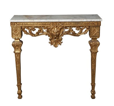 Lot 354 - Italian Neoclassical Style Giltwood Console