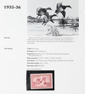 Lot 1035 - United States Duck Stamp Collection