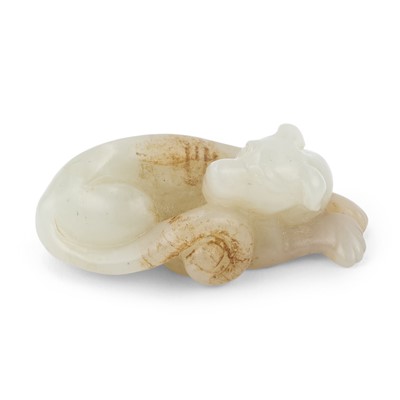 Lot 20 - A Chinese White Jade Carving
