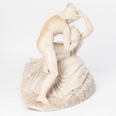 Lot 331 - After Canova, Sculpture of Psyche Revived by Cupid's Kiss