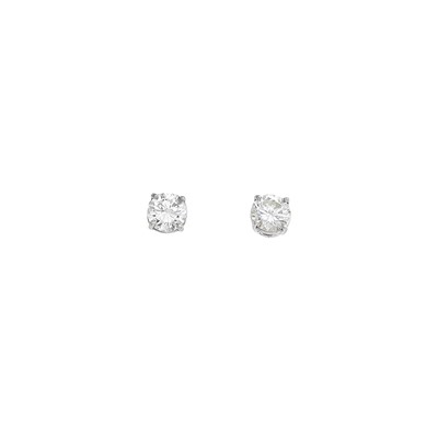 Lot 2008 - Pair of White Gold and Diamond Earrings
