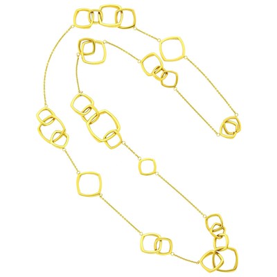 Lot 167 - Tiffany & Co., Frank Gehry Long Gold 'Torque' Chain Necklace