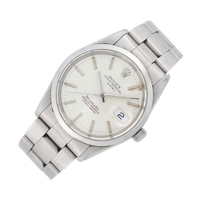 Lot 64 - Rolex Stainless Steel 'Date' Wristwatch, Retailed by Tiffany & Co., Ref. 15000