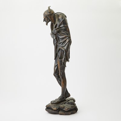 Lot 519 - Russian Patinated Cast Iron Figure of Mephistopheles