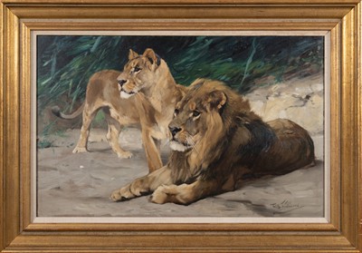 Lot 595 - Friedrich Wilhelm Lion  Kuhnert