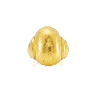 Lot 2124 - Ilias Lalaounis Hammered Gold Ring