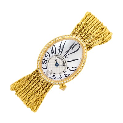 Lot 61 - Breguet Multistrand Gold, Mother-of-Pearl and Diamond 'Reine de Naples' Wristwatch, Ref. 8918