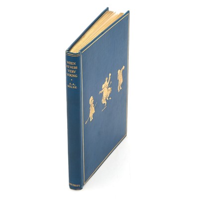 Lot 197 - Milne's When We Were Very Young, signed by the author and with a Shepard letter