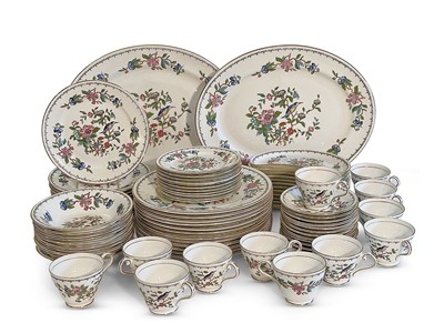 Lot 1092 - Aynsley Porcelain "Pembroke" Pattern Part Dinner Service