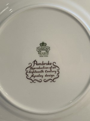 Lot 1092 - Aynsley Porcelain "Pembroke" Pattern Part Dinner Service