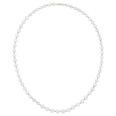 Lot 163 - Platinum and Diamond Necklace