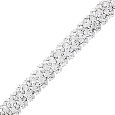 Lot 306 - Platinum and Diamond Bracelet