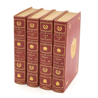 Lot 60 - Magnificently bound set of Ireland's Life of Napoleon