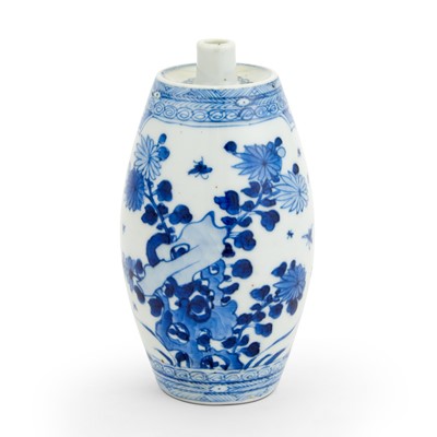 Lot 205 - A Chinese Blue and White Porcelain Spirit Bottle