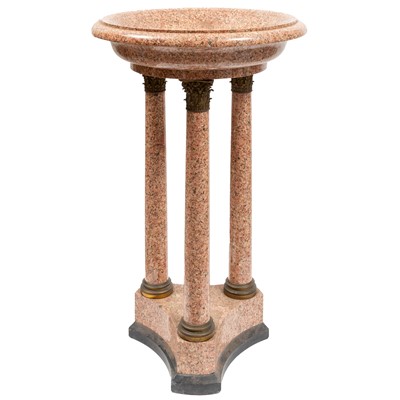 Lot 341 - Neoclassical Style Bronze and Granite Pedestal