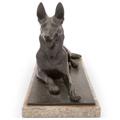 Lot 363 - Bronze Figure of a Dog