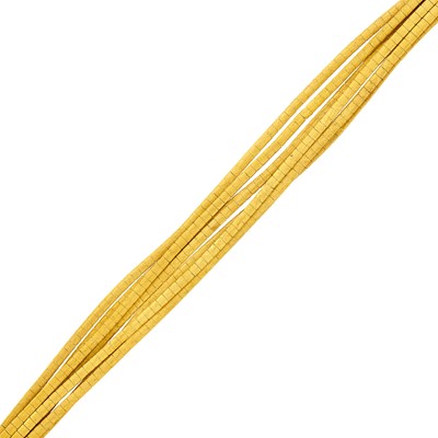 Lot 95 - Seven Strand Gold Bracelet