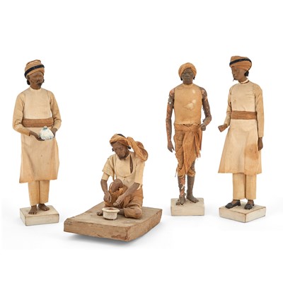 Lot 135 - Four Terracotta Indian Figures of Men