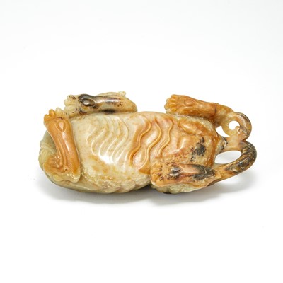Lot 19 - A Chinese Yellow Jade Carving