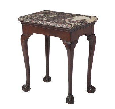 Lot 353 - George III Mahogany and Breche Violette Marble Side Table