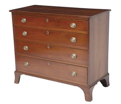 Lot 256 - Federal Inlaid Cherry Chest of Drawers