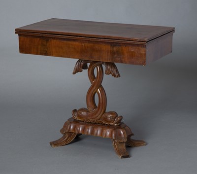 Lot 339 - Italian Empire Mahogany Card Table