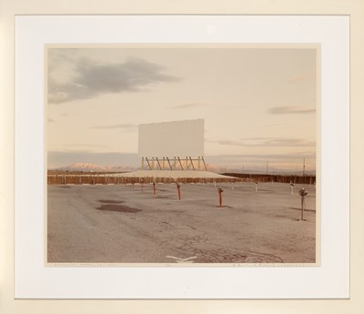 Lot 671 - Richard Misrach: Drive-in theatre, Las Vegas (from American History Lessons), 1987