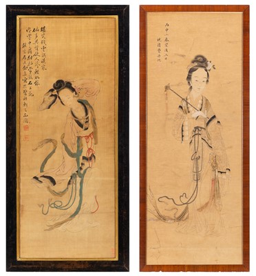Lot 565 - Two Chinese Paintings