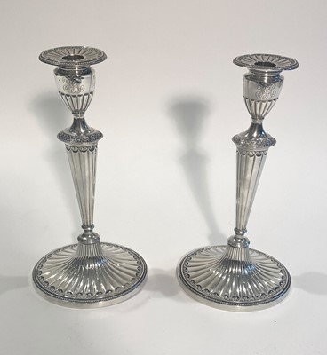 Lot 1132 - Pair of Gorham Sterling Silver Candlesticks
