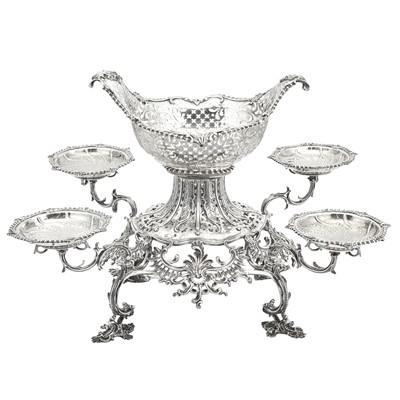 Lot George III Sterling Silver Epergne Centerpiece