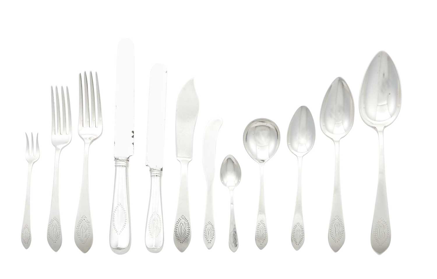 Lot 143 - Dominick & Haff Sterling Silver Flatware Service
