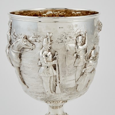 Lot 528 - Victorian Sterling Silver Covered Hunting Cup