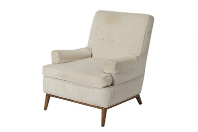 Lot 177 - T.H. Robsjohn Gibbings for Widdicomb Upholstered Walnut Lounge Chair