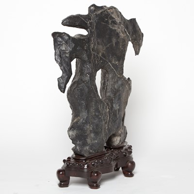 Lot 82 - A Chinese Scholar's Rock and Stand