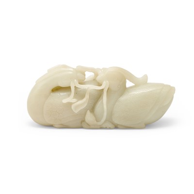 Lot 39 - A Chinese Celadon Jade Carving