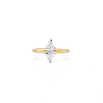Lot 2144 - Gold and Diamond Ring