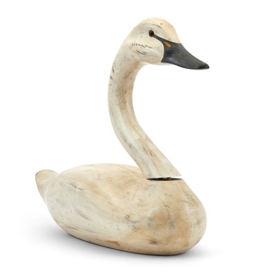 Lot 299 - Painted and Carved Swan Decoy
