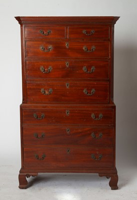 Lot 238 - George III Style Mahogany Chest on Chest