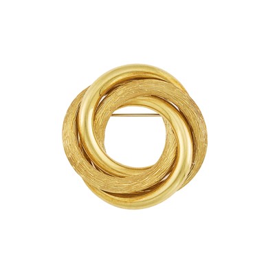 Lot 2015 - Tiffany & Co. Gold Circle Brooch
