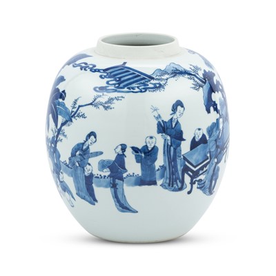 Lot 684 - A Chinese Blue and White Porcelain Jar