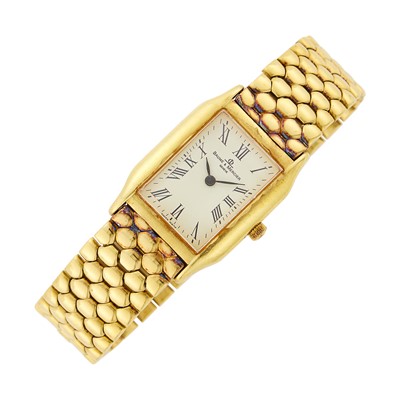 Lot 1167 - Baume & Mercier Gold Wristwatch, Ref. 18605