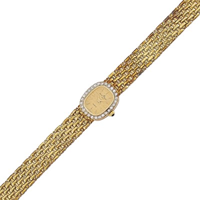 Lot 2014 - Baume & Mercier Lady's Gold and Diamond Wristwatch